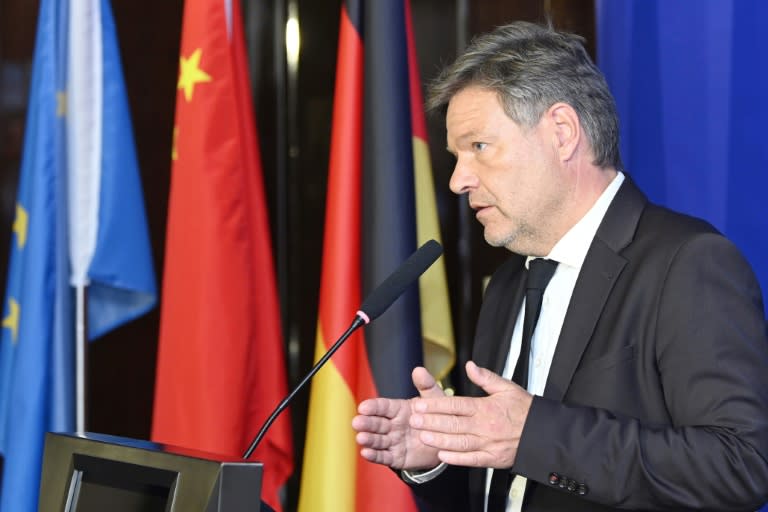 El ministro de Economía de Alemania, Robert Habeck, el 22 de junio de 2024 en Shanghái (Str)