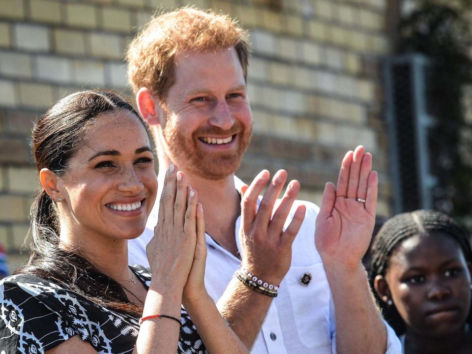 The Sussexes will split from the royal family on 31 March: POOL/AFP via Getty Images