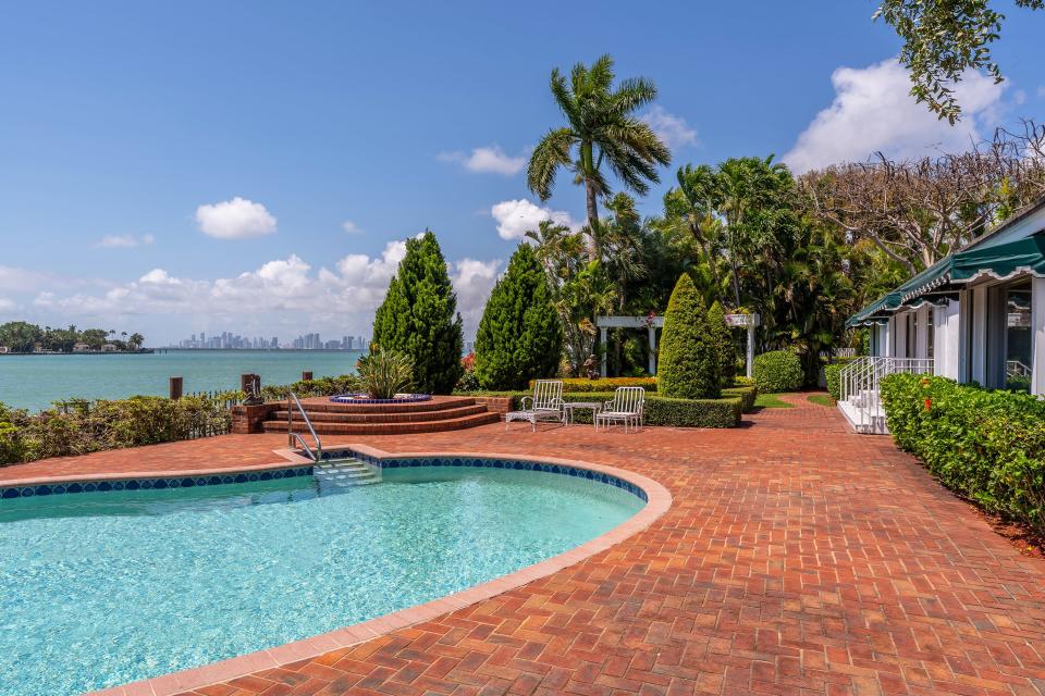 a pool at the most expensive home currently for sale in Florida, 18 La Gorce Circle in Miami Beach
