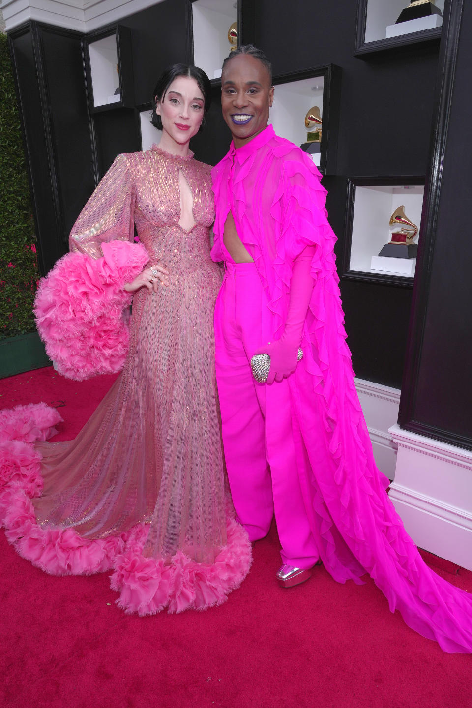 St. Vincent and Billy Porter attend the 64th Annual GRAMMY Awards 
