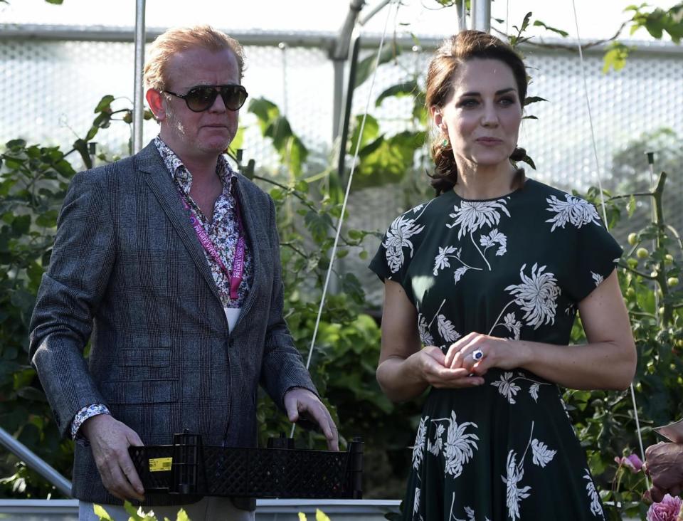 Chris Evans and the Duchess of Cambridge discussed gardening (RHS / HANNAH MCKAY)