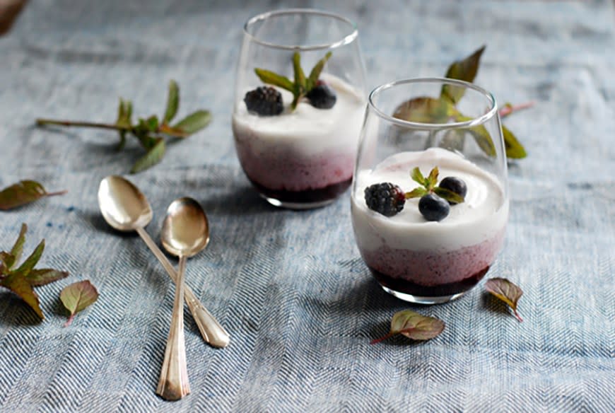 Mixed Berry Coconut Cream Parfaits from Brooklyn Supper