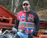 <div class="caption-credit"> Photo by: Rock Your Ugly Christmas Sweater</div>Real men wear ugly Christmas sweaters.