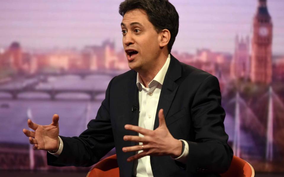 Ed Miliband - Credit: Jeff Overs/BBC/PA