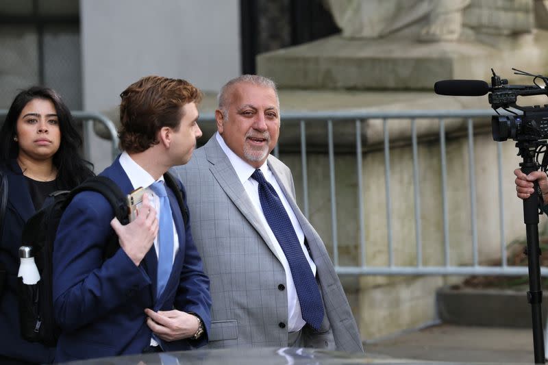 Fred Daibes arrives at Federal Court, for his bribery trial in New York