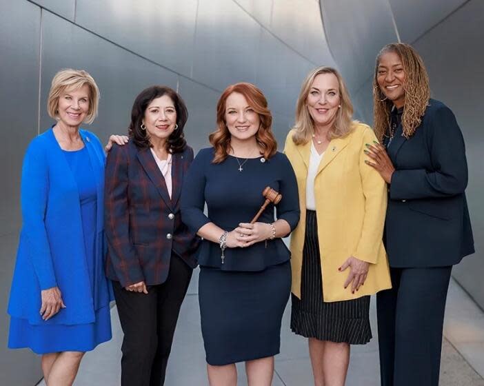 LA Co. Board of Supervisors Janice Hahn, Hilda L. Solis, Lindsey P. Horvath (chair), Kathryn Barger and Holly J. Mitchell.