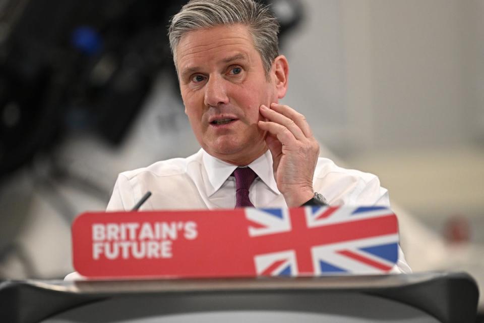 Keir Starmer promised ‘hope’ during a speech in Bristol on Thursday (Getty Images)