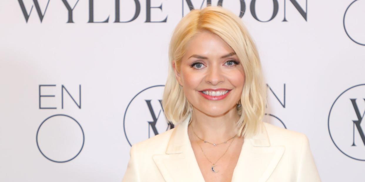 london, england february 23 holly willoughby attends holly willoughbys wylde moon x eno immersive night to ignite your senses celebrating the launch of wylde moons first fragrance at london coliseum on february 23, 2022 in london, england photo by david m benettdave benettgetty images for wylde moon