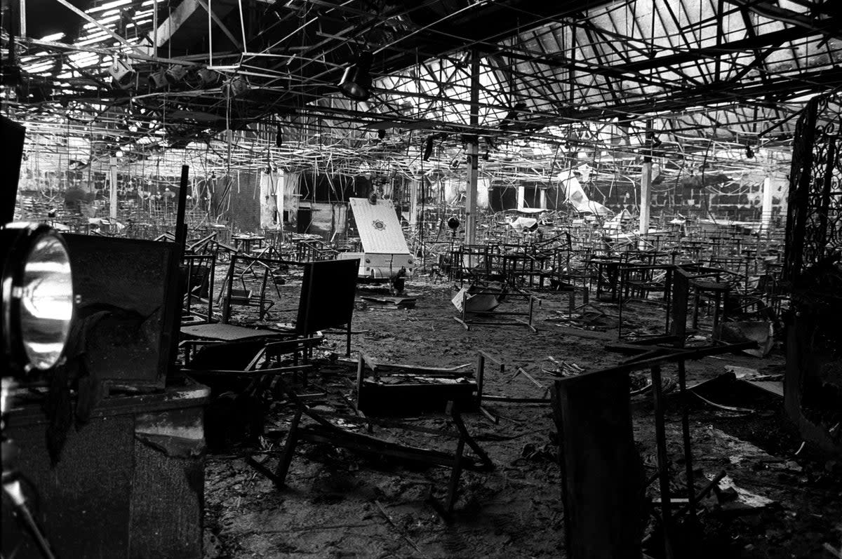 Damage after the 1981 fire at the Stardust nightclub in Dublin (PA Archive)