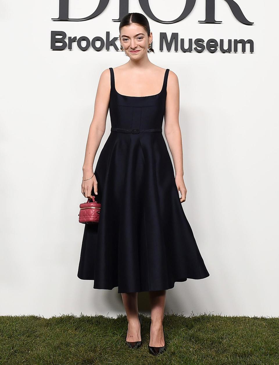 Lorde attends the Christian Dior Designer of Dreams Exhibition cocktail opening at the Brooklyn Museum on September 08, 2021 in Brooklyn City