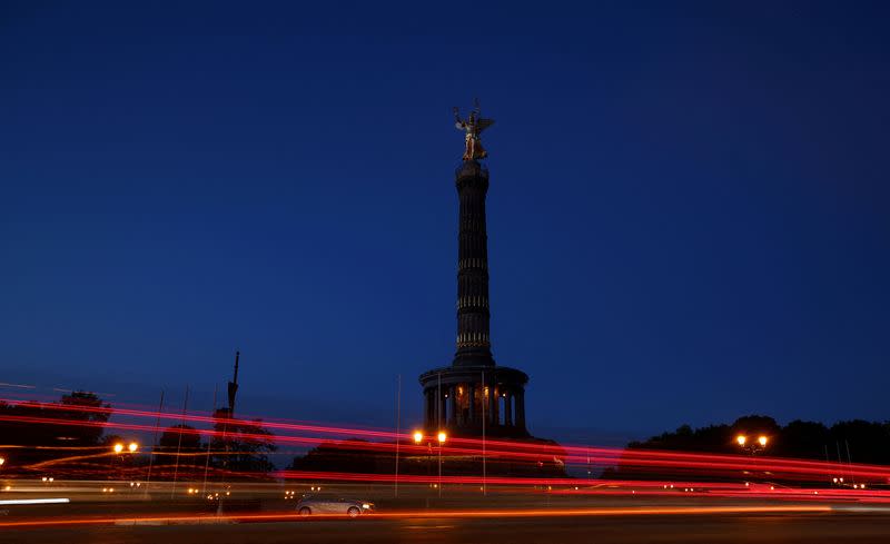 FILE PHOTO: Facade lighting of landmarks reduced to save energy in Berlin