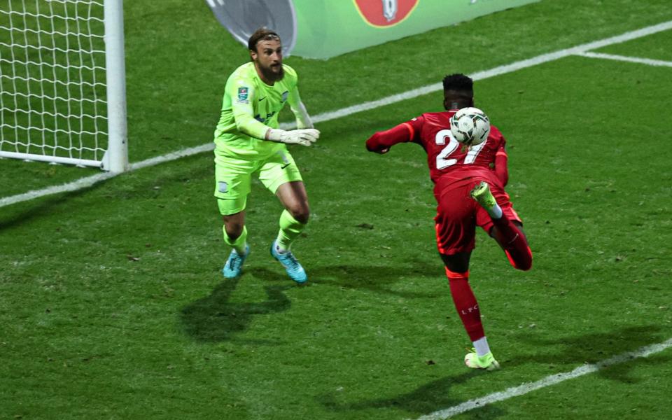 Divock Origi scored his customary Carabao Cup goal - making it 11 in his 10 starts in the competition - SHUTTERSTOCK