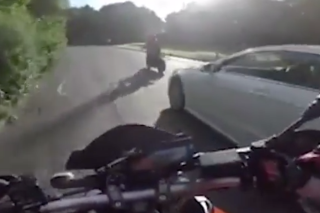 Moment ‘maniac Mercedes Driver Chases After Biker In Road Rage Incident 