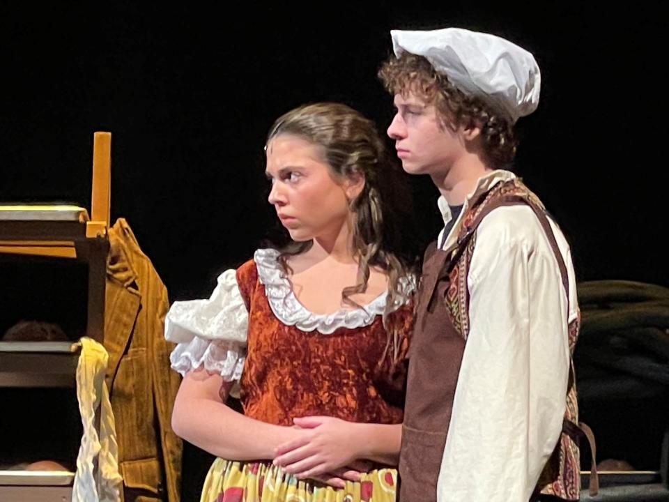 Eliana Panoff is the Baker’s Wife and Ethan McCarter is The Baker in Suffern High School's production of "Into the Woods," with performances at 7 p.m., March 21, 22; 1 and 7 p.m., March 23.