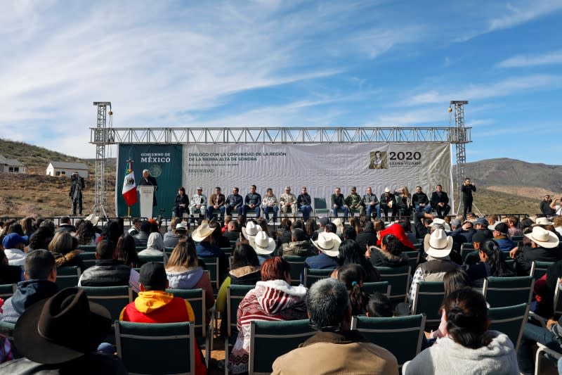 Mexican President Obrador visits the Mexican-American Mormon community in La Mora