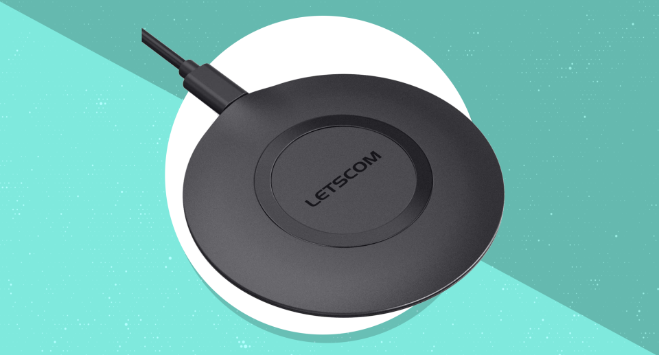 Get the Letscom Ultra Slim Wireless Charger for just $9. (Photo: Amazon)