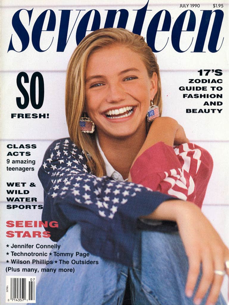 <b>Cameron Diaz, 1990</b> Back in 1990, Cameron Diaz was a <i>Seventeen</i> <a href="http://www.seventeen.com/fun/articles/pretty-amazing-cover-model?link=rel&dom=yah_omg&src=syn&con=art&mag=svn" rel="nofollow noopener" target="_blank" data-ylk="slk:real girl model;elm:context_link;itc:0;sec:content-canvas" class="link ">real girl model</a>. While describing her style, 17-year-old Cameron said, "I'm definitely into black army boots, which aggravates my father ... he'd rather I wear heels. (Of course, that's easy for him to say. He doesn't have to walk in them!)" So did she ever think she'd end up being a famous actress? When <i>Seventeen</i> asked about her future plans Cameron replied, "I'll probably model until I'm old and gray. Actually, my ultimate dream is to be a zoologist. Maybe go on safari in Africa and study lions." <a href="http://www.seventeen.com/beauty/hair-ideas/?link=rel&dom=yah_omg&src=syn&con=art&mag=svn " rel="nofollow noopener" target="_blank" data-ylk="slk:Easy Hairstyles in 15 Minutes or Less;elm:context_link;itc:0;sec:content-canvas" class="link ">Easy Hairstyles in 15 Minutes or Less</a> Courtesy Seventeen