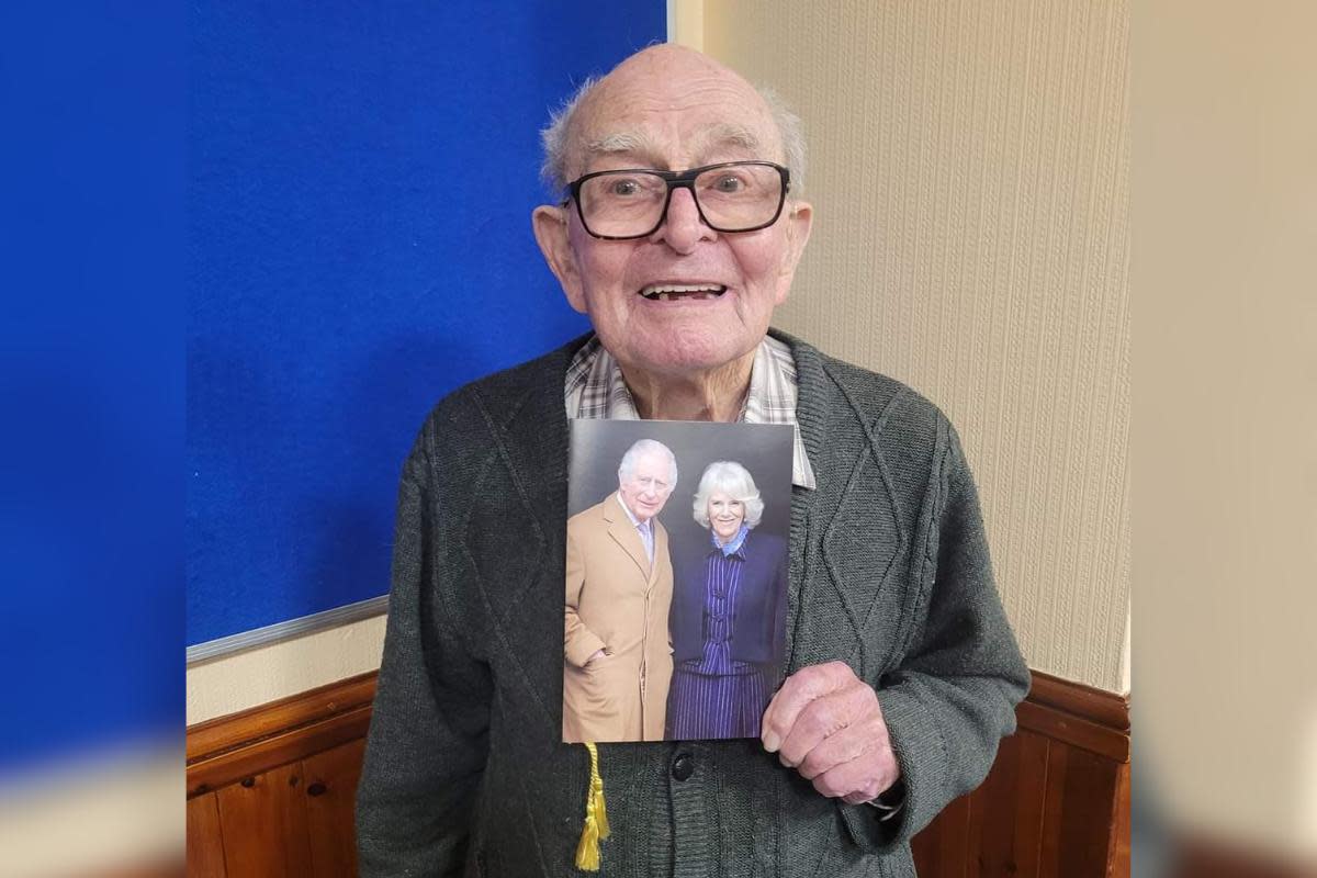 George Harmer celebrates his 100th birthday <i>(Image: St Paul's Club)</i>