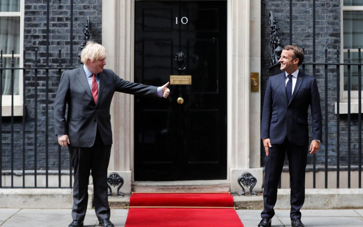 Emmanuel Macron (right) insists the UK 'is a friend of France' - WPA Pool/Getty Images Europe