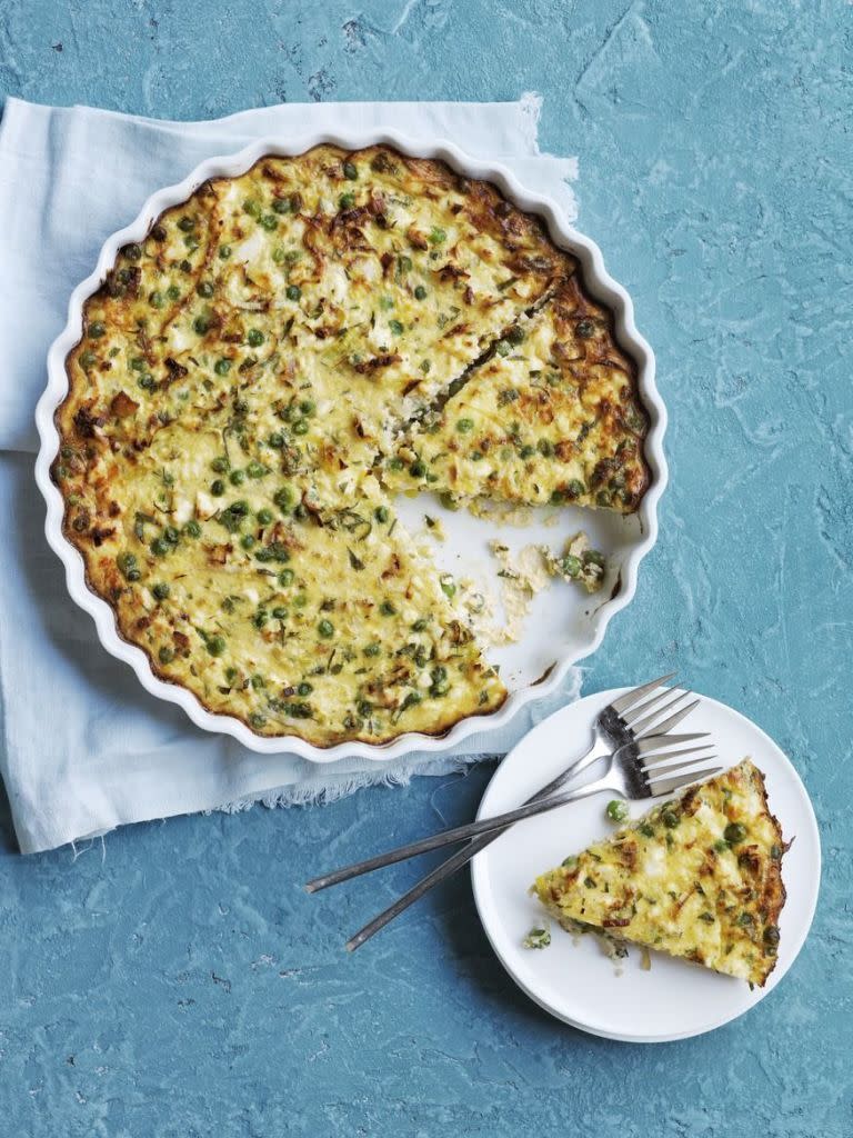 vegetarian passover recipes ricotta pea and leek quiche