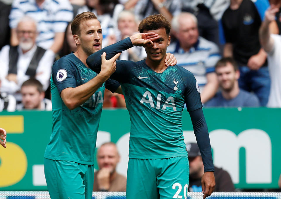 Dele Alli unveiled a new celebration at Newcastle.