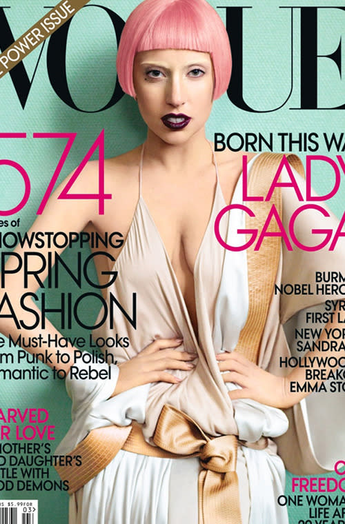 Lady Gaga on the Cover of 'Vogue,' March 2011