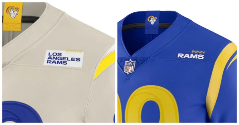 Los Angeles Rams new uniforms patches