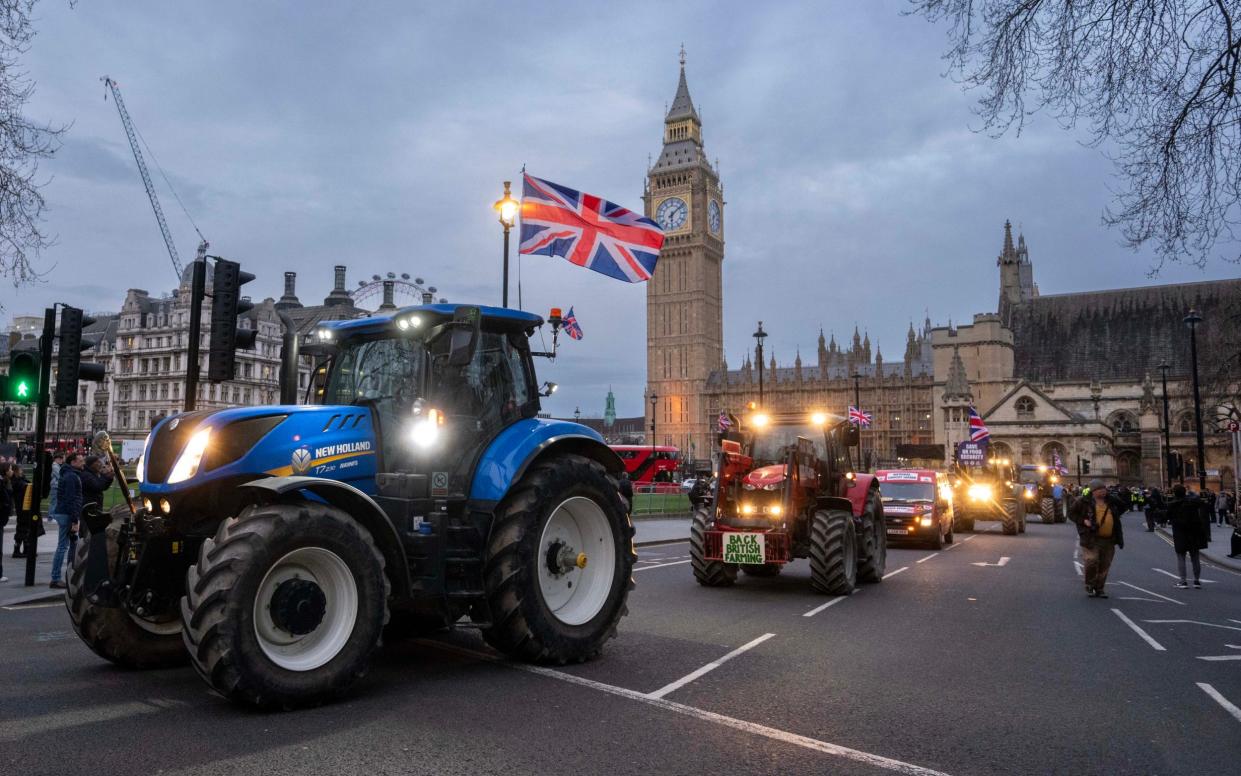 British farmers made their voices heard in London