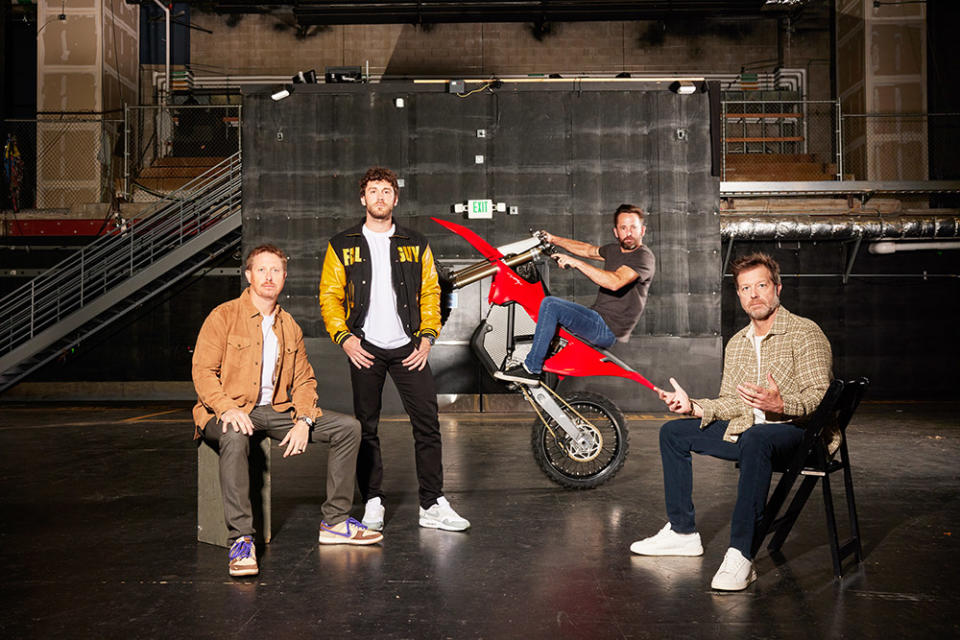 Chris O’Hara, Ben Jenkin, Logan Holladay and David Leitch were photographed April 4 at the Universal lot in Los Angeles.