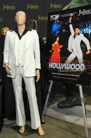 VALERIE MACON/AFP via Getty Images John Travolta's Saturday Night Fever suit