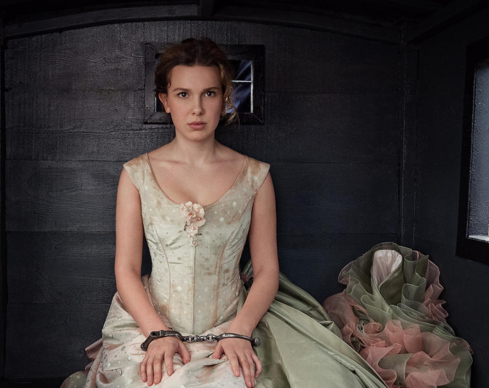 Millie Bobby Brown stars in Enola Holmes 2 - Credit: Alex Bailey/Netflix