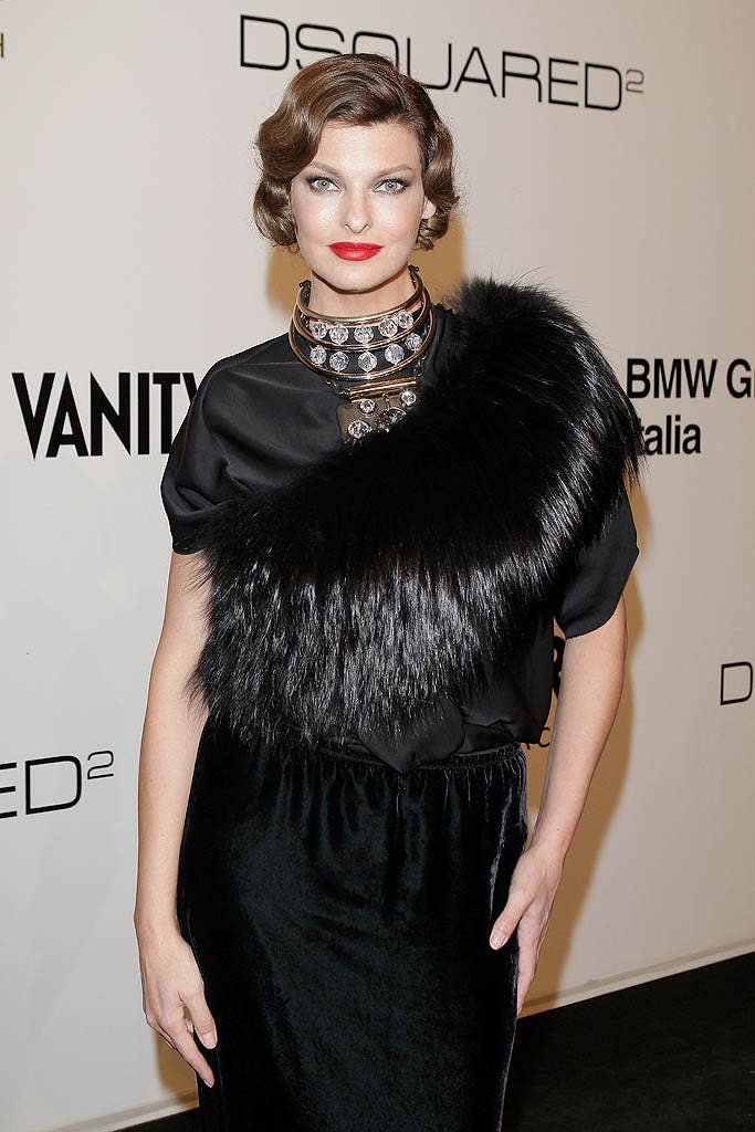 Linda Evangelista amfAR Event