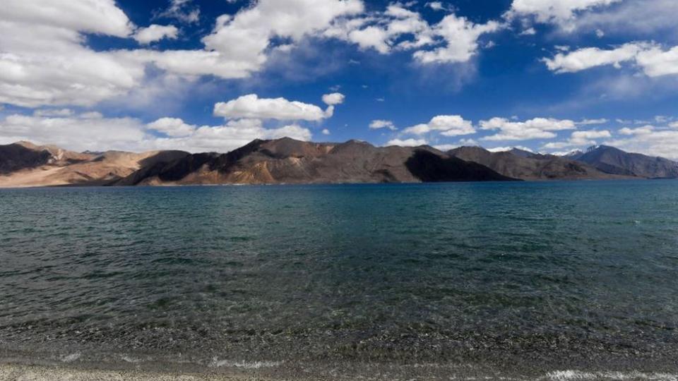 Lago Pangong en Ladakh.