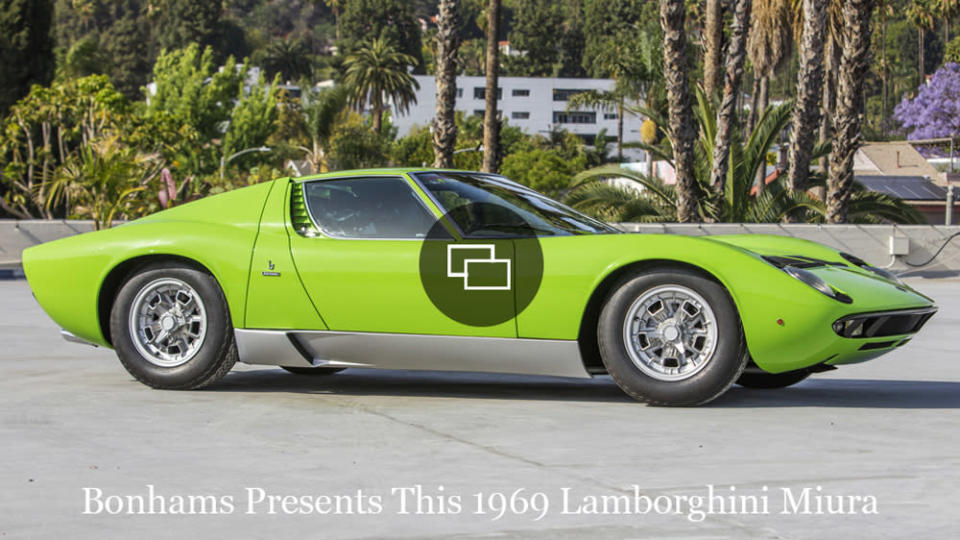 The 1969 Lamborghini Miura P400 S from Bonhams. - Credit: Bonhams