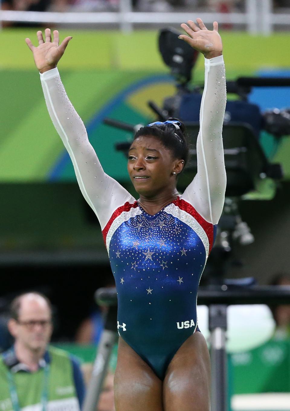 <p>Simone Biles now has three gold medals with two events left at the Rio Games. (Getty) </p>