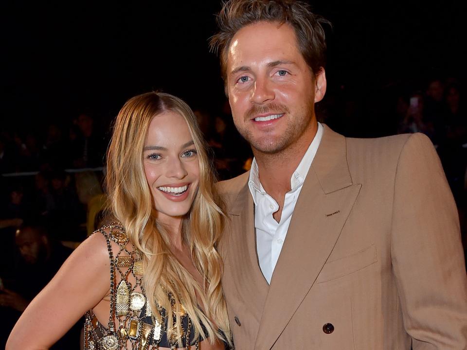 Margot Robbie and Tom Ackerley at a Chanel fashion show in May 2023.