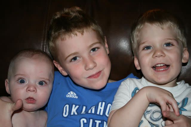 <p>Jonathon Candy/Facebook</p> From left: Lucas Candy, Dylan Candy and Ethan Candy in a photo from 2012.