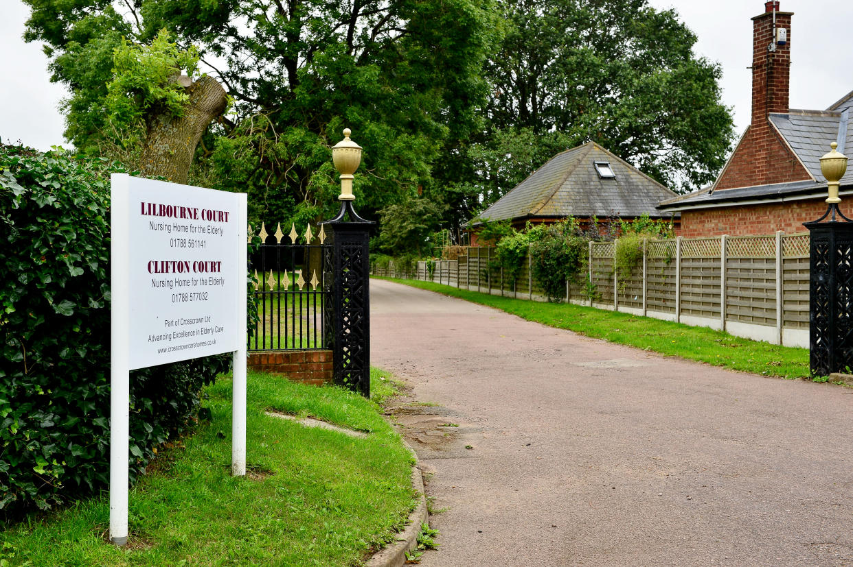 Clifton Court Nursing Home in Clifton-upon-Dunsmore, where police are investigating the death of an 87 year old woman (SWNS).