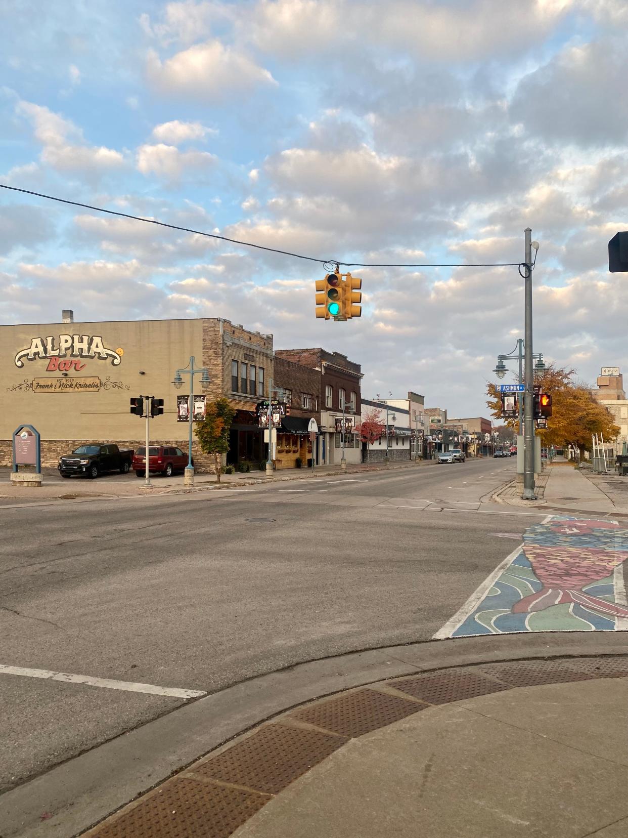 Downtown Sault Ste. Marie is shown.