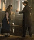 <p>Millie Bobby Brown And Henry Cavill are in the dark on Nov. 24 while filming <em>Enola Holmes 2</em> outside the Royal Oak Pub in London.</p>