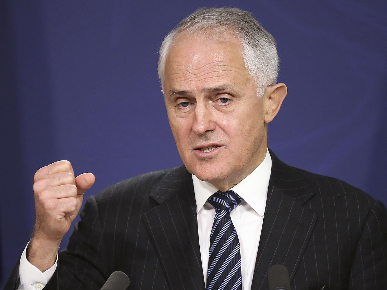 Australian Prime Minister Malcolm Turnbull: AP