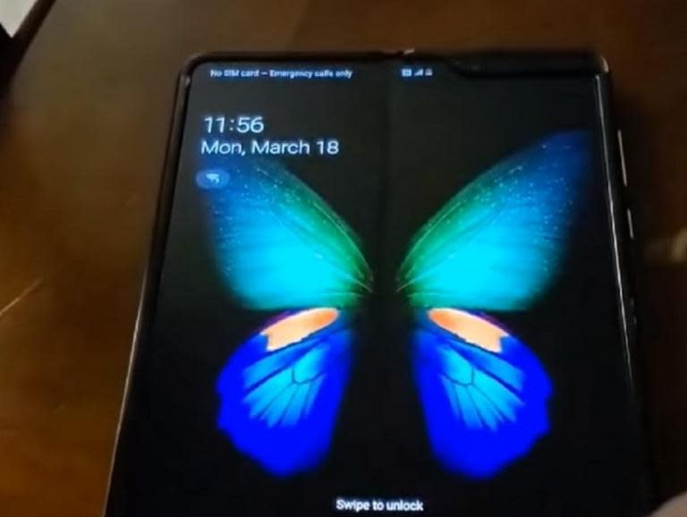 Samsung Galaxy Fold video leak shows ugly crease