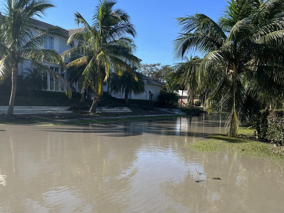 Naples, Florida, neighborhood hit by Hurricane Ian