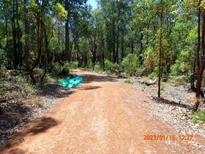 A rehabilitated RC drill pad at the East Kirup Lithium Prospect