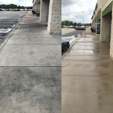 storefront pressure washing