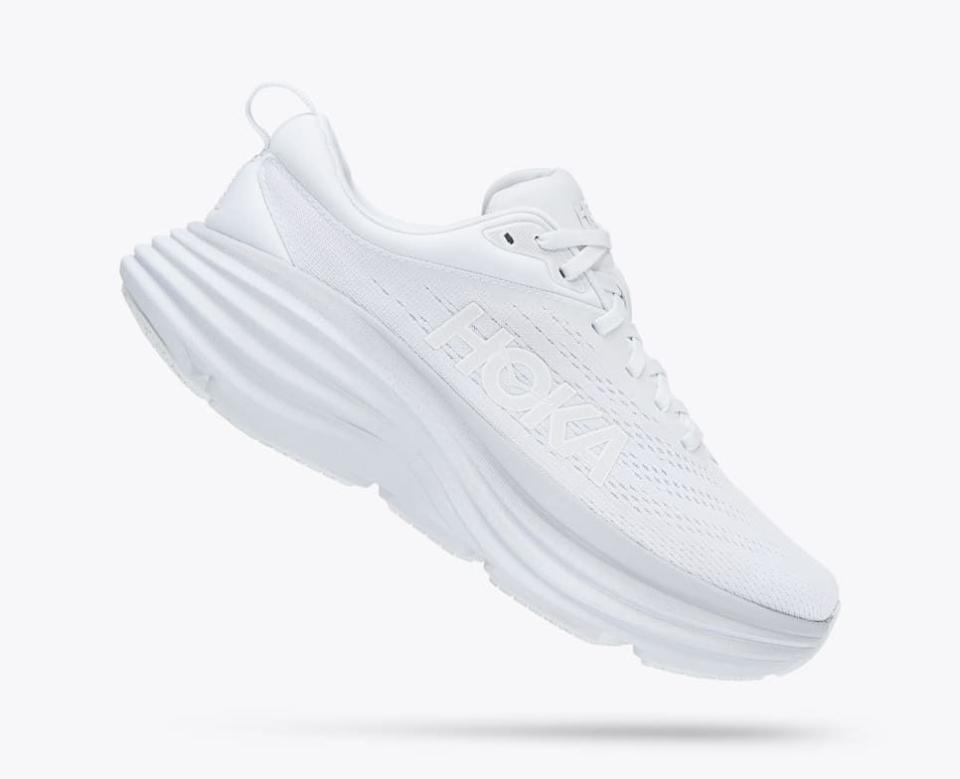 <p><a href="https://go.redirectingat.com?id=74968X1596630&url=https%3A%2F%2Fwww.hoka.com%2Fen%2Fus%2Fwomens-everyday-running-shoes%2Fbondi-8%2F1127952.html%3Fdwvar_1127952_color%3DWWH&sref=https%3A%2F%2Fwww.thepioneerwoman.com%2Ffashion-style%2Fg40515824%2Fbest-white-sneakers-for-women%2F" rel="nofollow noopener" target="_blank" data-ylk="slk:Shop Now;elm:context_link;itc:0;sec:content-canvas" class="link ">Shop Now</a></p><p>Hoka Bondi 8</p><p>$165.00</p><span class="copyright">Hoka</span>