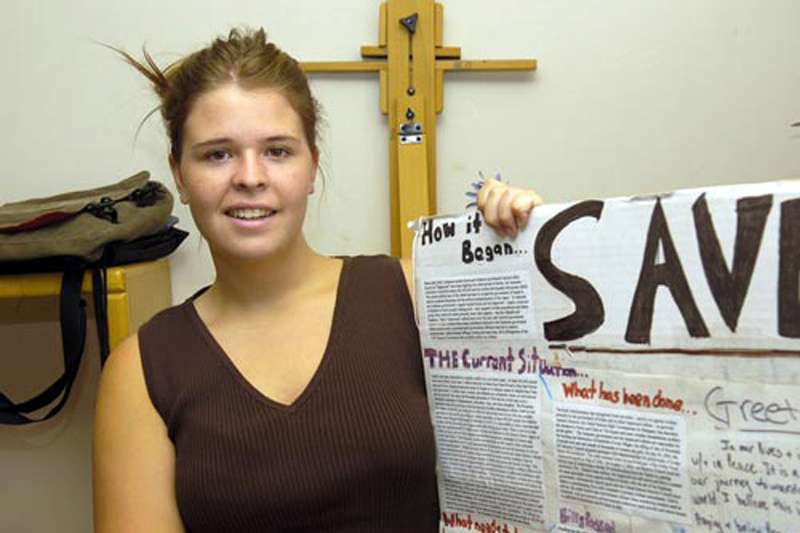 在敘利亞遭伊斯蘭國擄走、因此遇害的美國女志工穆勒（Kayla Mueller）（美聯社）
