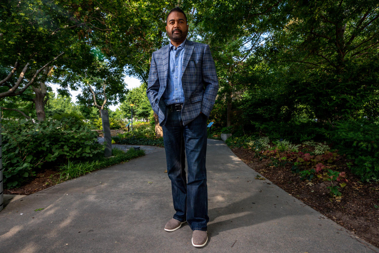 Phil Armstrong, the new director of the Oklahoma Center for Community and Justice, is pictured June 26 in downtown Oklahoma City.