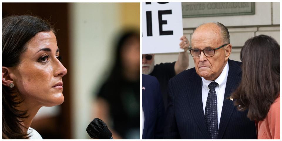Rudy Giuliani and Cassidy Hutchinson