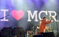 <p>Liam Gallagher made a surprise appearance in his home city. (Getty) </p>